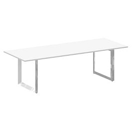 Стол переговорный на О-образном м/к "ONIX DIRECT LUX" M-O.MO-PRG-25 белый - Фото предпросмотра