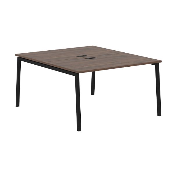 Стол 2-х местный ELWST 1316 Дуб Денвер тёмный/Черный 1360х1606х750 EDIS - Вид 1