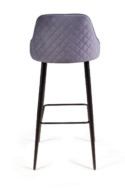 Стул барный Neo ромб, бархат серый 27 - Вид 6