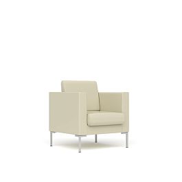 Кресло Берлин Бр. 006.01 экокожа светло-бежевая CN1112 - Фото предпросмотра