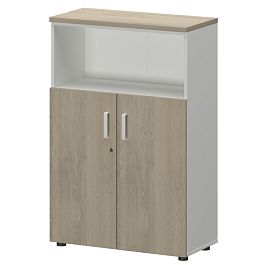 Шкаф СМШ-38Д2 Тип2 Белый/Кронберг 792x380x1214 Смарт - Фото предпросмотра