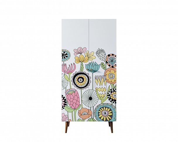 Шкаф малый двухстворчатый "Berber" принт 3 - Вид 4