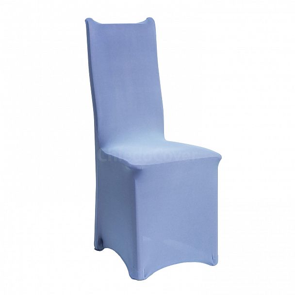 Чехол 01 с прямой спинкой, серо-голубой - Вид 2