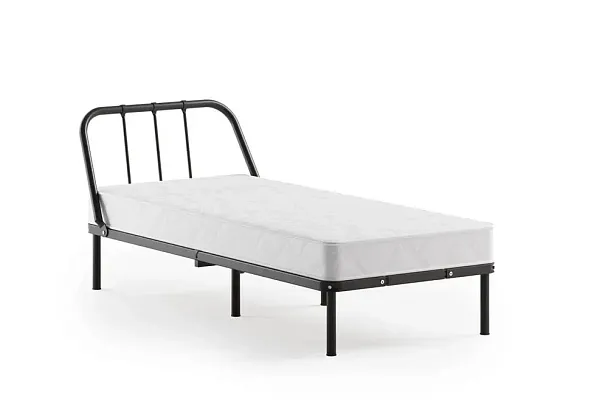 Кровать металлическая Мира 900х2000, цвет черный - Вид 2