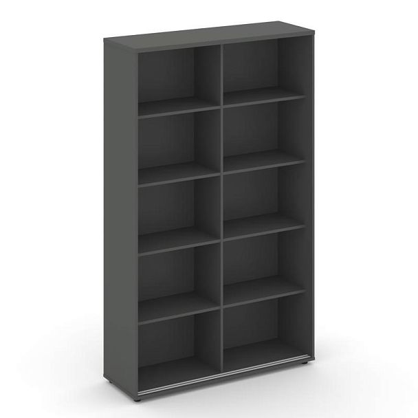 Стайл Проджект Шкаф-купе с полками SN.SHK-001 Антрацит/Вяз Благородный/Черный Ручки 1200*400*1982 - Вид 2