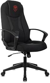 Кресло игровое Zombie 200 черный ткань/эко.кожа крестов. пластик пластик черный - Фото предпросмотра