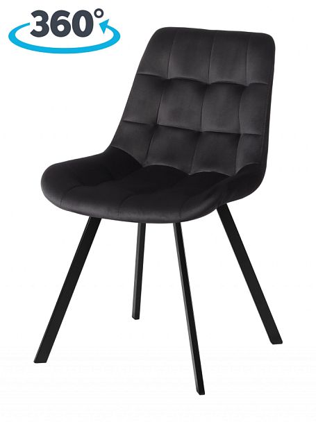 Комплект стульев поворотных Эйден М, черный H75/черный, 3 шт. - Вид 1