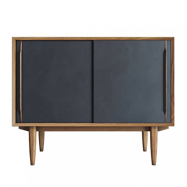 Комод "Bruni Black" 2 двери BR-25 - Вид 1