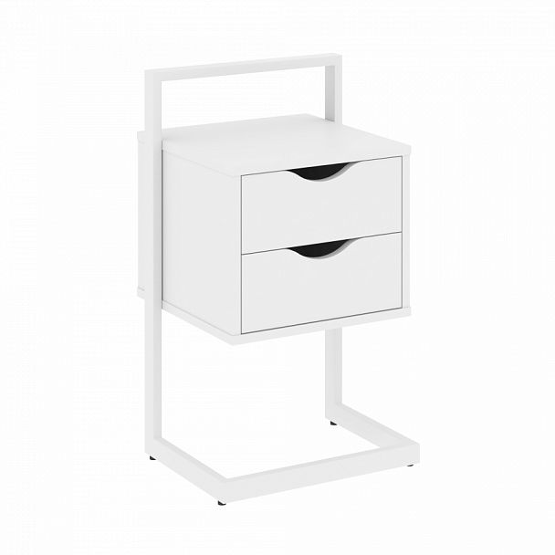Тумба приставная "Loft" VR.L-PY2 Белый бриллиант/Белый - Вид 1