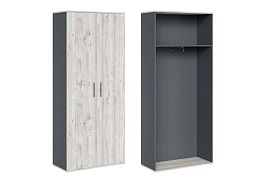 Гардероб Zion Light 90x42x207 дуб нордик - Фото предпросмотра