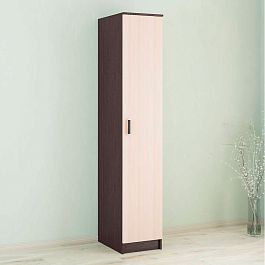 Пенал Лагуна-04 (400*2100*510) венге/дуб молочный - Фото предпросмотра