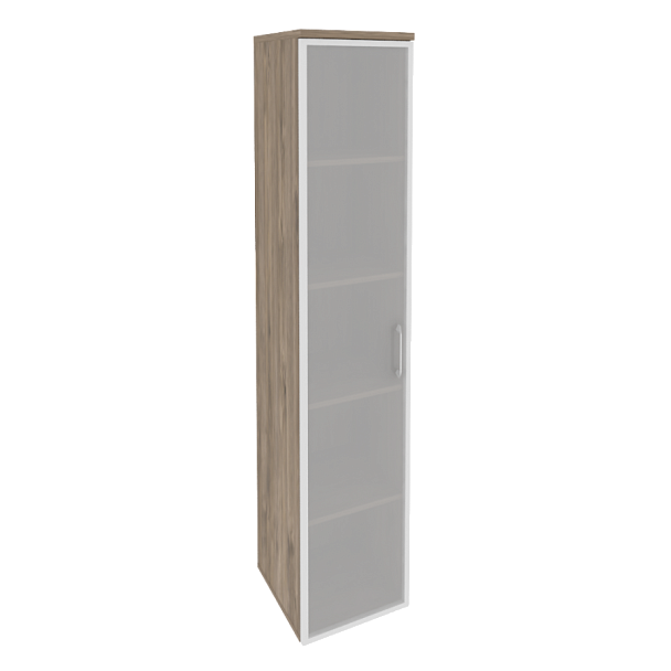 Onix Шкаф высокий узкий левый O.SU-1.10 R (L) Тиквуд темный 400*420*1977 - Вид 1