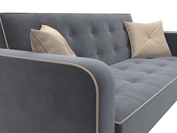 Диван-книжка Тур Велюр серый - Вид 4