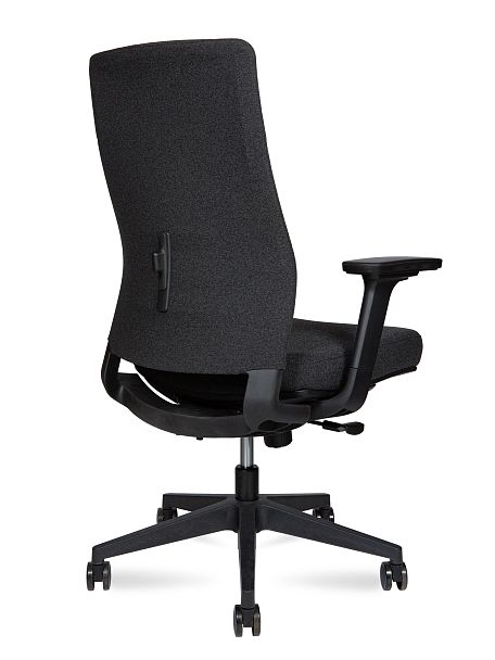 Кресло офисное / Fredo LB / черный каркас/черная сетка/черная сидушка - Вид 4