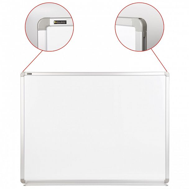 Доска магнитно-маркерная 90х120 см, улучшенная алюминиевая рамка, ГАРАНТИЯ 10 ЛЕТ, BRAUBERG Premium, 231715 - Вид 4