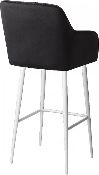 Комплект барных поворотных кресел Барли К, черный H75/белый, 2 шт. - Вид 5