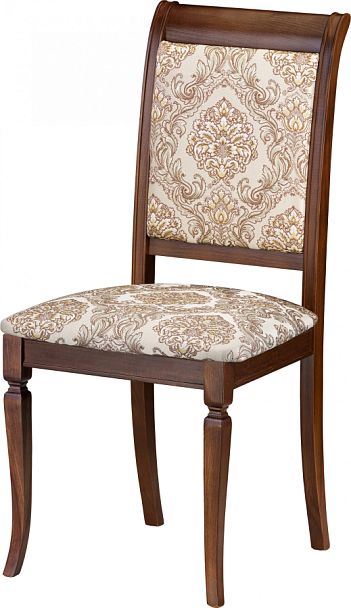 Комплект деревянных стульев с мягким сиденьем Бармс Античный орех/Бежевый жаккард, 3 шт. - Вид 1