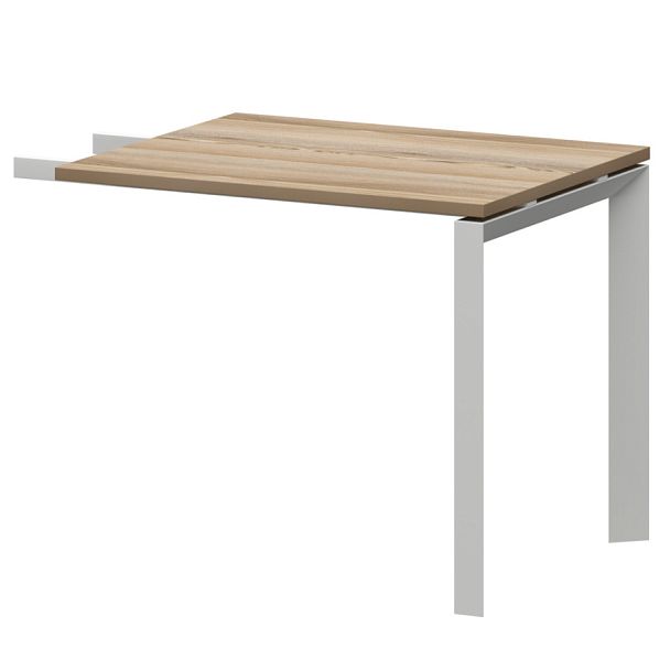 Бриф-приставка на металлокаркасе дуб сафари/белый НТМПБ-П-709 Дуб сафари/Антрацит 900x730x750 Аргентум-МП - Вид 1