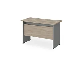 БЕРЛИН / BERLIN Стол прямой с вогнутой столешницей 650 мм 1000х650х740 Шорвуд/Серый - Фото предпросмотра