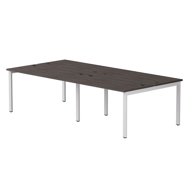 Бенч-система на 4 места Everprof EVO на металлокаркасе 2360х670(1370)x755 Дуб Пасадена/Белый - Вид 1