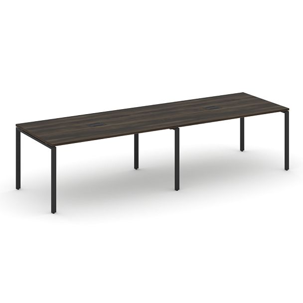 Concept Стол переговорный (2 столешницы) CN.PRG-024 Дуб Мали/Металл Черный 3160*980*750 - Вид 1
