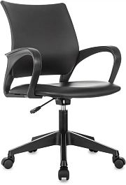 Кресло Бюрократ CH-695NLT черный экокожа крестов. пластик - Фото предпросмотра