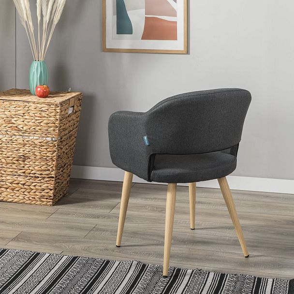 Кресло Oscar тёмно-серый/нат.дуб - Вид 10