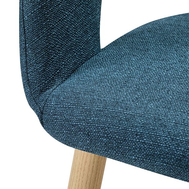 Кресло Hugs синий/нат.дуб - Вид 6