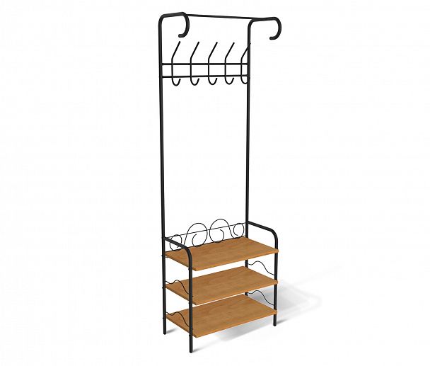 Вешалка Sheffilton M-306 черный муар/бук - Вид 3