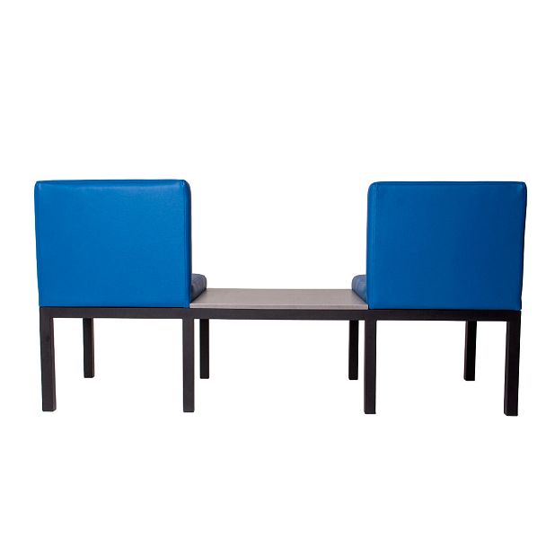 Диван Марсель New, кожзам Hi Dolaro 22 blue, каркас черный муар - Вид 4