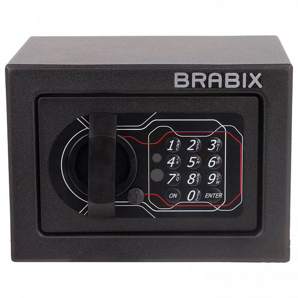 Сейф мебельный BRABIX "SF-140EL", 140х195х140 мм, электронный замок, черный, 291141, S103BR210214 - Вид 5