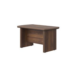 БЕРЛИН / BERLIN Стол приставной 1300х700х700 Орех Вармия/Черный - Фото предпросмотра