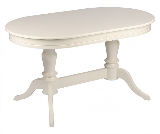 Обеденная группа стол Арей 140(180)х80х76 Слоновая кость и 6 стульев Арктос Слоновая кость/Бежевый жаккард - Вид 2