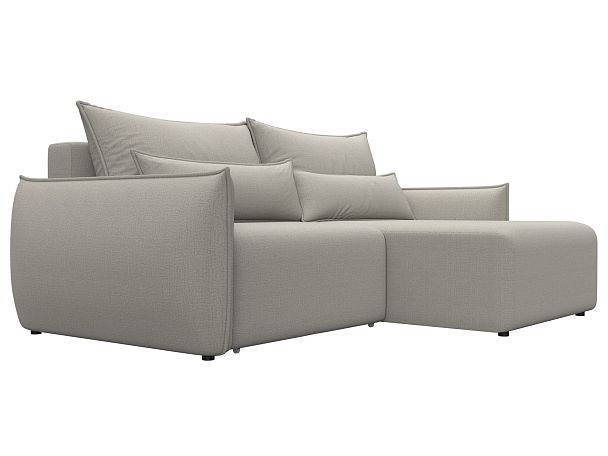 Диван угловой Лига-051 НПБ угол универсальный Рогожка бежевый - Вид 3