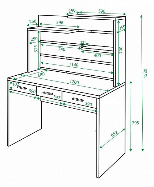 Стол компьютерный Домино СП-32 Венге - Вид 2