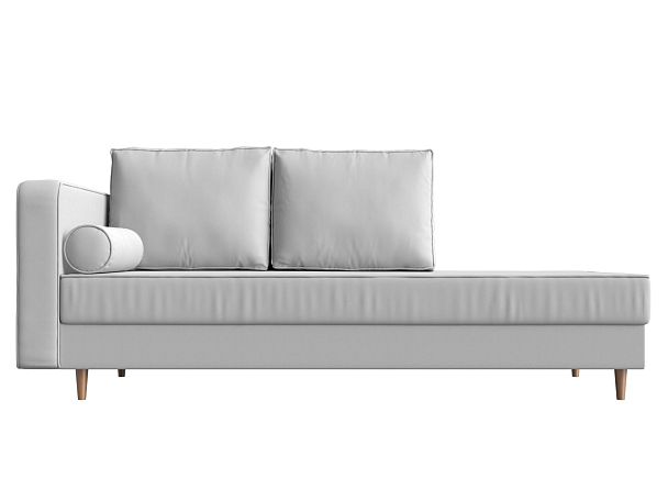 Кушетка Прайм левый (полностью экокожа белая) - Вид 2