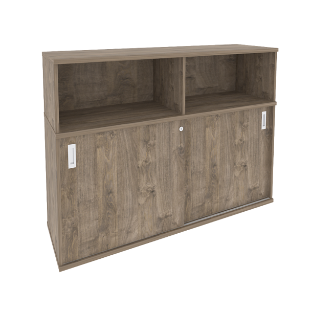 Onix Шкаф-купе приставной/опорный O.SHKO-2.7 T Тиквуд темный 1475*432*1120 - Вид 1