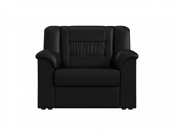 Кресло Карелия (полностью экокожа черная) - Вид 2