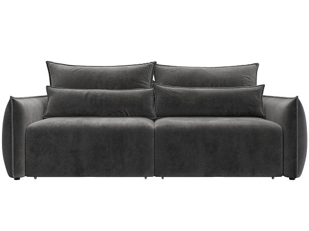 Диван прямой Лига-051 НПБ Велюр серый - Вид 2