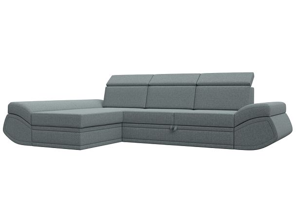 Диван угловой Лига-032 левый угол Рогожка серый - Вид 1