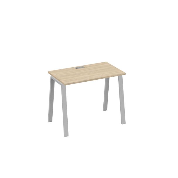 Стол письменный на металлокаркасе TRE A4 А4 Б3 002 БП дуб скандинавский / металлокаркас серый - Вид 1