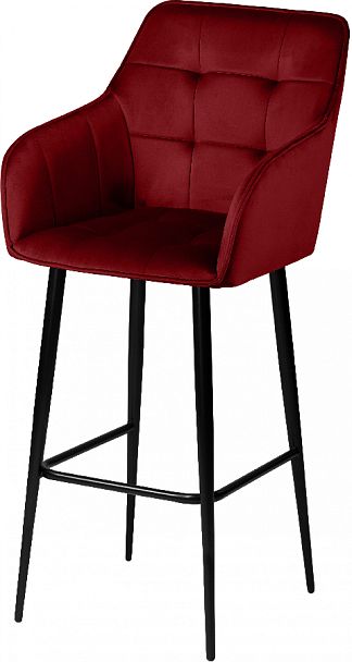 Комплект барных поворотных кресел Мони К, Confetti bordo/черный, 2 шт. - Вид 2