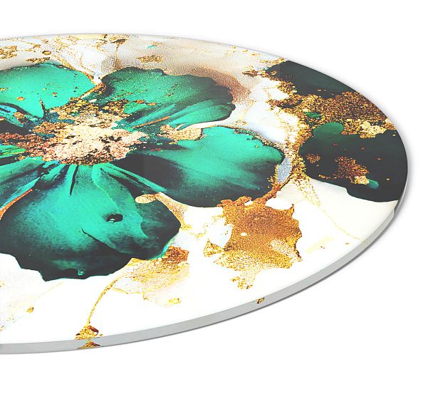 Столешница Sheffilton SHT-TT32 60 стекло/МДФ малахитово зеленый - Вид 4