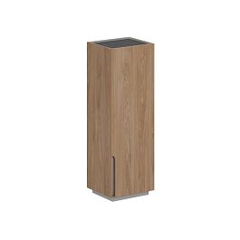 Шкаф 631x550x1860, правый / корпус: гикори натуральный, фасады: гикори натуральный Оливер / Oliver - Фото предпросмотра