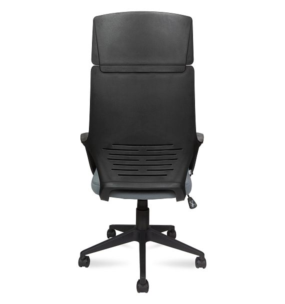 Кресло офисное / IQ / (black plastic, dark grey) черный пластик / темно-серая ткань - Вид 5