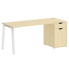 Home Office Стол письменный VR.SP-3-178.1.A Клён/Белый металл 1780*720*750 - Фото предпросмотра