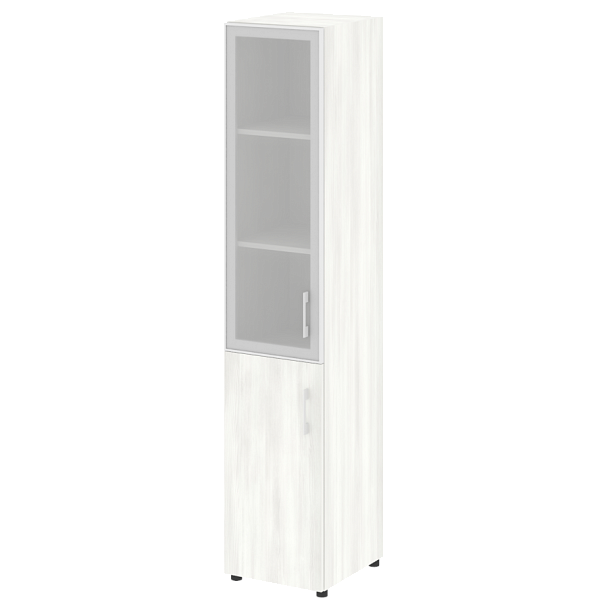 Yalta Шкаф узкий LT.SU-1.2 R (L) Снежная патина 400*450*1987 - Вид 1