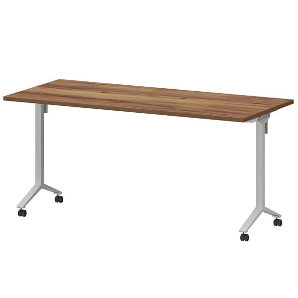 Стол мобильный складной МБ25-160.70 Таксония/Белый 1600x700x750 Моби - Вид 1