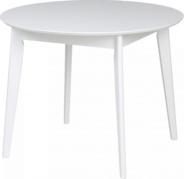 Стол деревянный круглый раскладной Норден D100 Белый - Вид 3