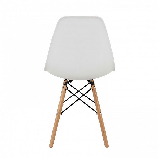 Стулья BRABIX "Eames CF-010", КОМПЛЕКТ 4 шт., пластик белый, опоры дерево/металл, 532630, 2033A - Вид 10